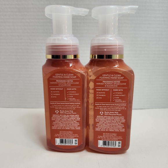 🆕️SWEET CINNAMON PUMPKIN Gentle Foaming Hand Soap x2 BBW NEW - Picture 3 of 3
